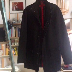 Black Alfani Duffle Coat